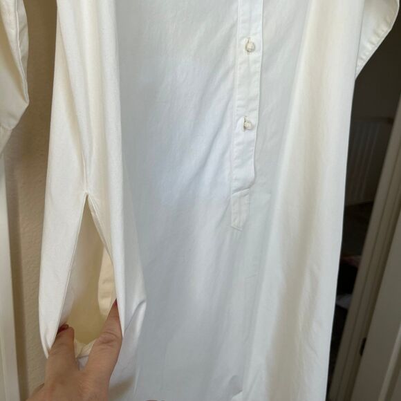 Men’s Kurta 3/4 Sleeve Tan -Penthouse Gallery Cotton Pullover Size Small #486 - Picture 8 of 17